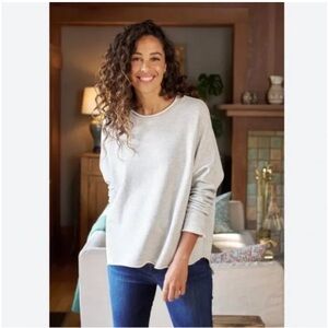 Frank & Eileen The Lab Anna Long Sleeve Capelet Sweatshirt Womens